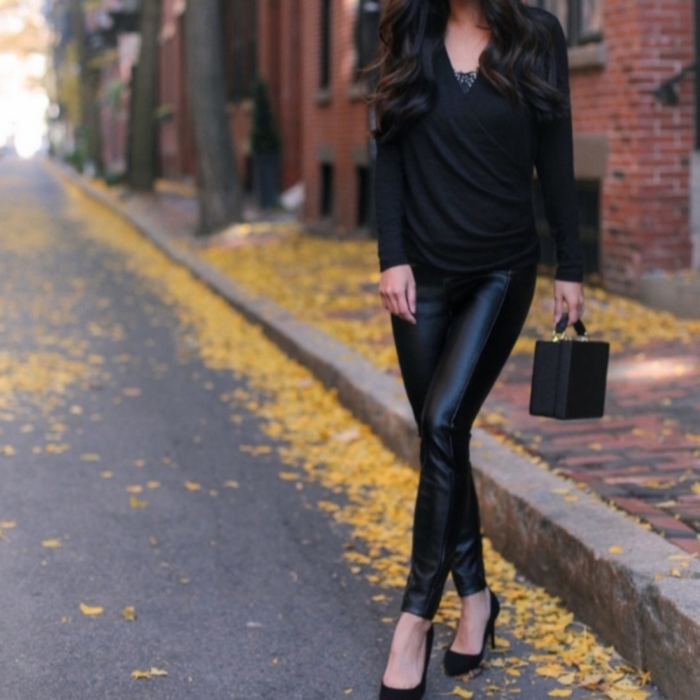 Banana Republic Faux Leather Legging - size 0S